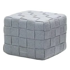 Cane-line Cube Footstool, Light Grey