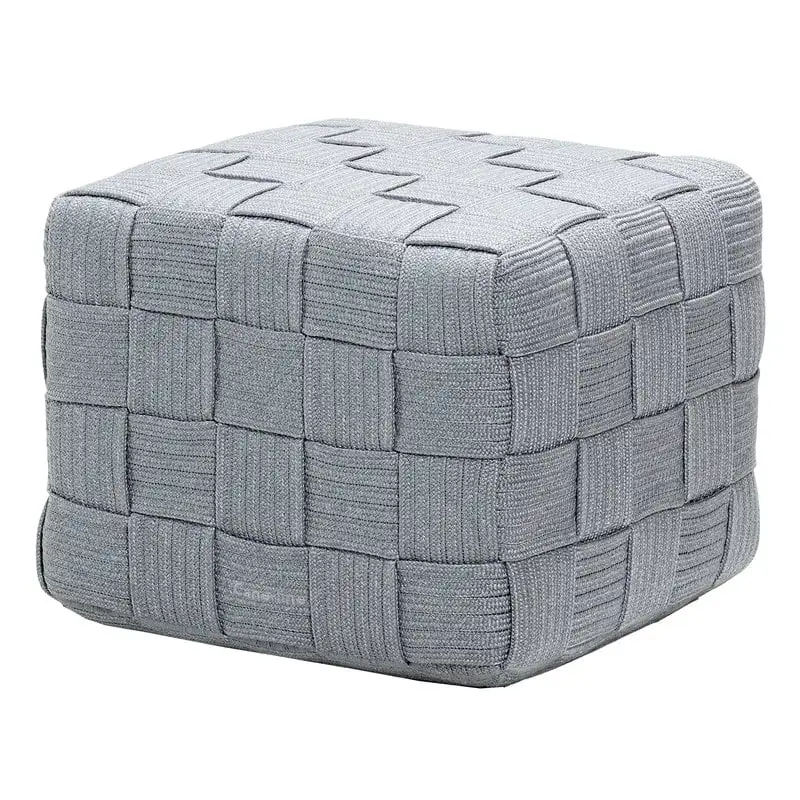 Cane-line Cube Footstool, Light Grey 3 Cane-line Cube Footstool, Light Grey