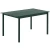Muuto Linear Steel Table 140 X 75 Cm, Dark Green