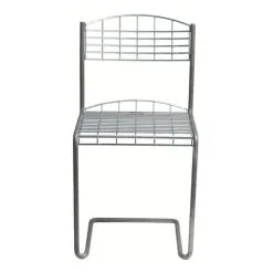 Grythyttan Stålmöbler High Tech Chair, Galvanized Steel -Fredericia Sales 10601 Stol High Tech varmfrz fram