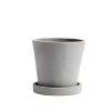 HAY Flowerpot And Saucer, S, Grey 2 HAY Flowerpot And Saucer, S, Grey -Fredericia Sales 10 FV Hay iso