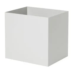 Ferm LIVING Plant Box Pot, Square, Light Grey