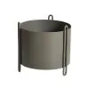 Woud Pidestall Planter, Small, Taupe -Fredericia Sales 13Woud AK