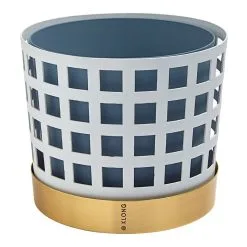 Klong Trio Flower Pot, White Square