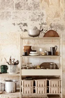 Ferm LIVING Ceramic Basket, Large, Off-white -Fredericia Sales 15 0969