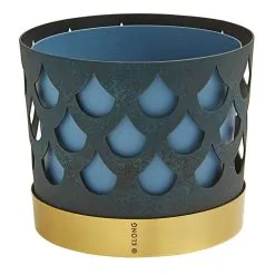Front Page 36 Klong Trio Flower Pot, Blue Drop