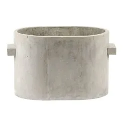 Serax Concrete Plant Pot Oval, 34 X 23 Cm, Grey