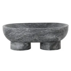 Ferm LIVING Alza Bowl, Black Marble