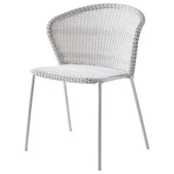 Cane-line Lean Chair, White-grey