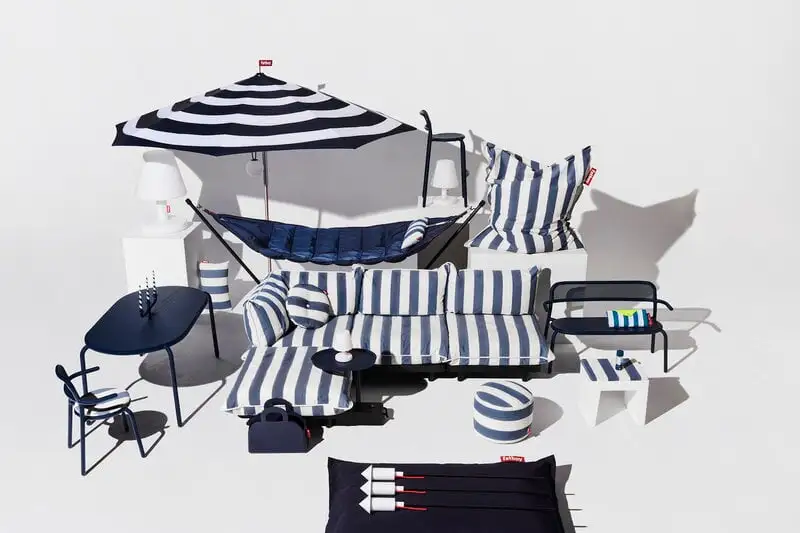 Fatboy Paletti Sofa, 2 Modules, Left, Stripe Ocean Blue 8 Fatboy Paletti Sofa, 2 Modules, Left, Stripe Ocean Blue - Image 6