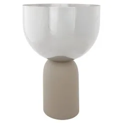 AYTM Torus Flowerpot, M, Silver - Taupe