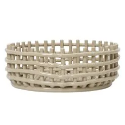 Ferm LIVING Ceramic Centerpiece, Cashmere