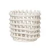 Ferm LIVING Ceramic Basket, Small, Off-white -Fredericia Sales 30ceramic kori pieni valk ma