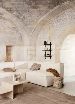 Ferm LIVING Ceramic Basket, Large, Off-white -Fredericia Sales 31 1194