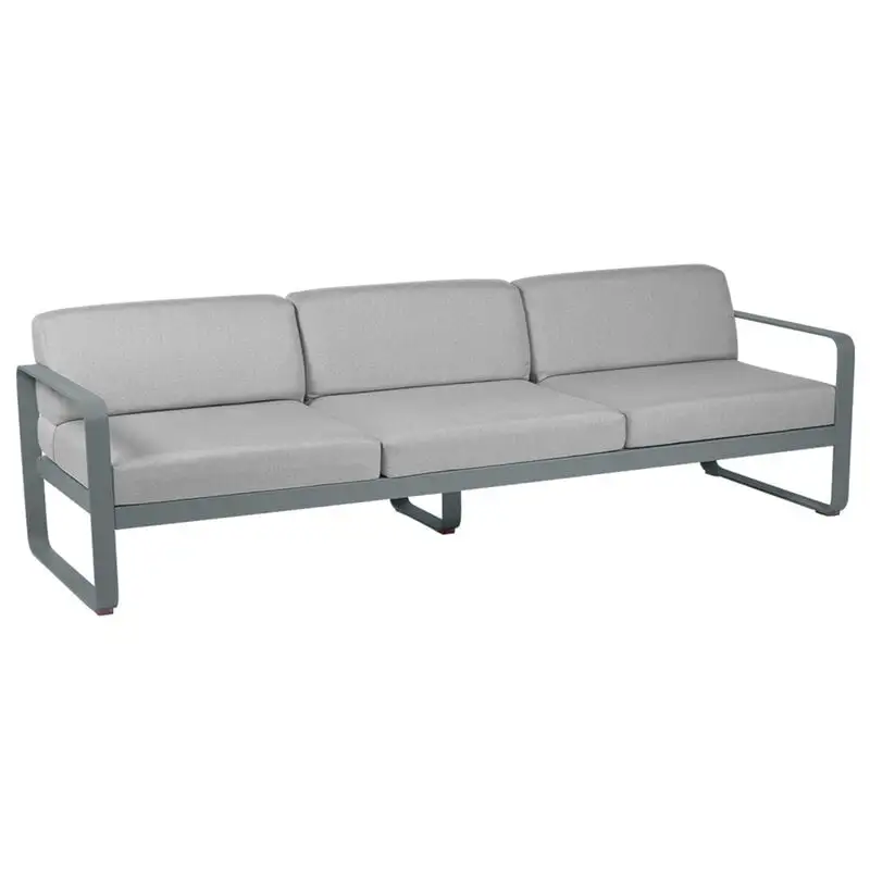Fermob Bellevie 3-seater Sofa, Storm Grey - Flannel Grey 3 Fermob Bellevie 3-seater Sofa, Storm Grey - Flannel Grey