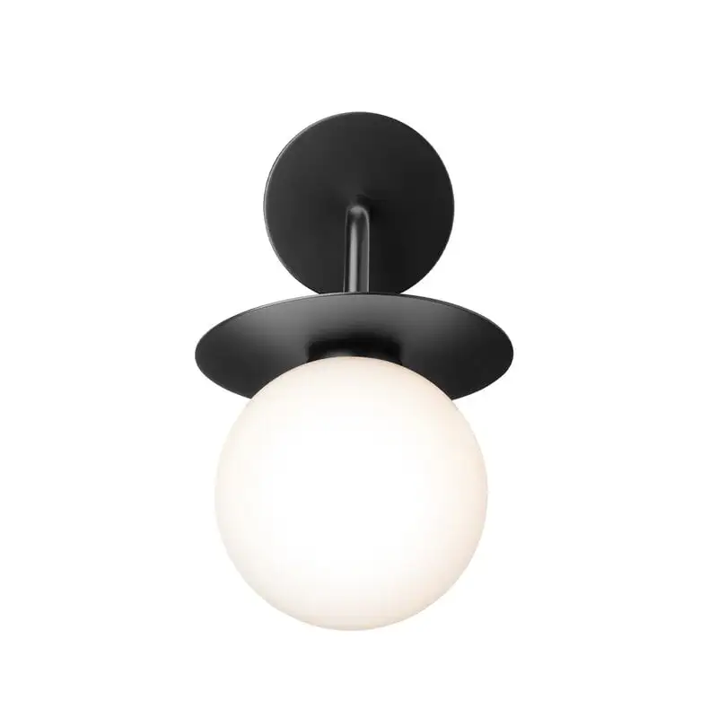 Nuura Liila Outdoor Wall Lamp, Black - Opal White 5 Nuura Liila Outdoor Wall Lamp, Black - Opal White - Image 3