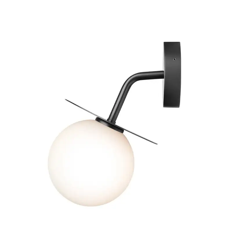 Nuura Liila Outdoor Wall Lamp, Black - Opal White 4 Nuura Liila Outdoor Wall Lamp, Black - Opal White - Image 2
