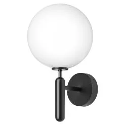 Nuura Miira Outdoor Wall Lamp, Black - Opal
