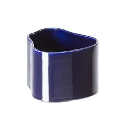 Artek Riihitie Plant Pot A, Small, Blue Gloss