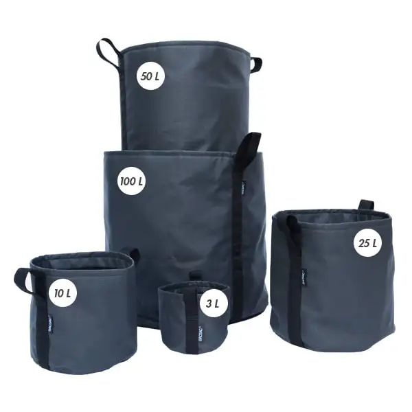 Bacsac Fabric Pot, Dark Grey 4 Bacsac Fabric Pot, Dark Grey - Image 2
