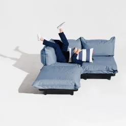 Fatboy Paletti Sofa, 3 Modules, Left, Storm Blue -Fredericia Sales 45 FATBOY Paletti Medium Masterpiece StormBlue kopio