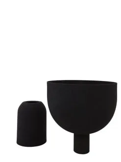 Front Page -Fredericia Sales 506239002011 TORUS flowerpot BlackBlack7xH23 CM SEPARATE