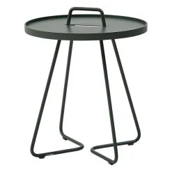 Cane-line On-the-move Table, Small, Dark Green