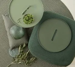 Cane-line On-the-move Table, Small, Dark Green -Fredericia Sales 5290Y100 5065ADG 71140Y66 8320Y56 5065AD