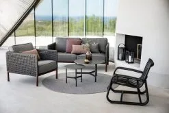 Cane-line Curve Lounge Chair, Lava Grey -Fredericia Sales 5470BRAIG 5571BRAIG 5010AL 5011AL 5724AL 57402ALG 5740AL 72180Y10