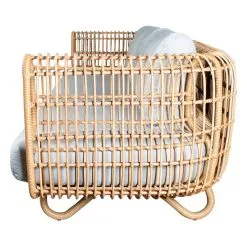 Cane-line Nest 3-seater Sofa, Natural - Light Grey -Fredericia Sales 57523USL 1