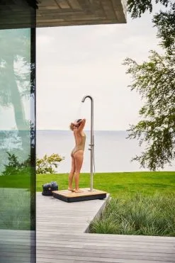 Cane-line Lagoon Outdoor Shower, Stainless Steel -Fredericia Sales 5952ST 5952BASET