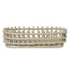 Ferm LIVING Ceramic Basket, Oval, Cashmere