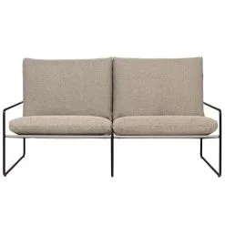 Ferm LIVING Desert 2-seater Sofa, Black - Dark Sand Dolce