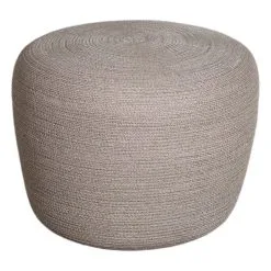 Cane-line Circle Footstool, Small, Conic, Taupe