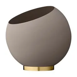 AYTM Globe Flower Pot, L, Taupe