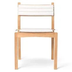 Carl Hansen & Søn AH501 Outdoor Side Chair, Teak -Fredericia Sales AH501 teak untreated CU agoralisolifeoat front