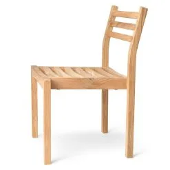 Carl Hansen & Søn AH501 Outdoor Side Chair, Teak -Fredericia Sales AH501 teak untreated side