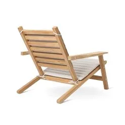 Carl Hansen & Søn AH603S Seat Cushion, Agora Life Oat -Fredericia Sales AH603 teak untreated CU agoralisolifeoat side