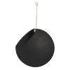 AYTM Globe Hanging Flowerpot, Large, Black - Gold