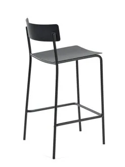 Serax August Bar Stool, Black -Fredericia Sales B5021018Bs1