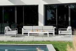 Fermob Bellevie Armchair, Cactus - Flannel Grey -Fredericia Sales BELLEVIE BLANC COTON AIX VISUEL2023 ANTHONY LANNERETONNE 3 1