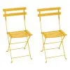 Fermob Bistro Metal Chair, 2 Pcs, Honey Textured 1 Fermob Bistro Metal Chair, 2 Pcs, Honey Textured -Fredericia Sales BISTRO CHAISE METAL MIEL double