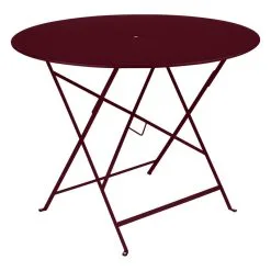 Fermob Bistro Table, 96 Cm, Black Cherry