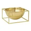 By Lassen Kubus Centrepiece Bowl, Small, Gold-plated