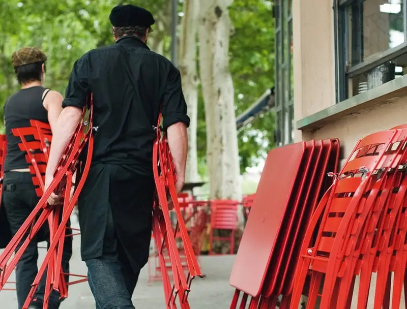 Fermob Bistro Metal Chair, Chili 8 Fermob Bistro Metal Chair, Chili - Image 6