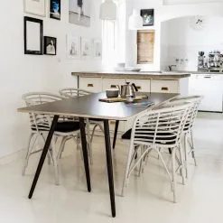 Cane-line Seat Cushion For Moments And Blend Chair, Black 13 Cane-line Seat Cushion For Moments And Blend Chair, Black -Fredericia Sales Blend chair white Turn table F besk kvadrat