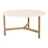 Cane-line Twist Coffee Table, Diam. 90 Cm, Teak - Travertine Look 1 Cane-line Twist Coffee Table, Diam. 90 Cm, Teak - Travertine Look -Fredericia Sales Cane Line 5012T P90COTL ee