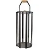 Cane-line Lightlux Lantern With Teak Handle, L, Lava Grey -Fredericia Sales Cane Line 5730AL ee