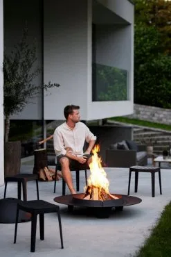 Cane-line Ember Fire Pit, Large, Black 11 Cane-line Ember Fire Pit, Large, Black -Fredericia Sales Cut stool ember fire pit