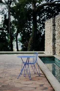 Massproductions Tio Table, 60 Cm, High, Overseas Blue -Fredericia Sales D0A0005